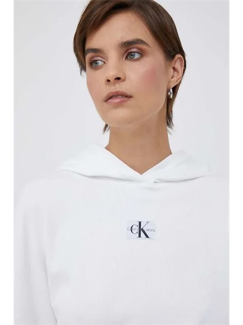badge rib hoodie CALVIN KLEIN JEANS | J20J221441YAF